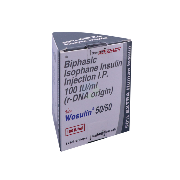 New Wosulin 50/50 100IU/ml Injection 3ml